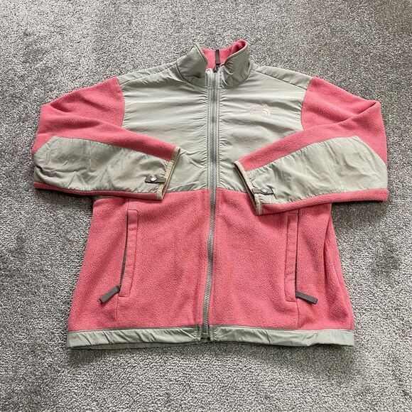 The North Face Denali AC9Q Polartec Fleece Jacket Kids Girls Large Peach Nude